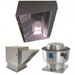 10ft Restaurant Hood System w/ Make-Up Air & Exhaust Fans