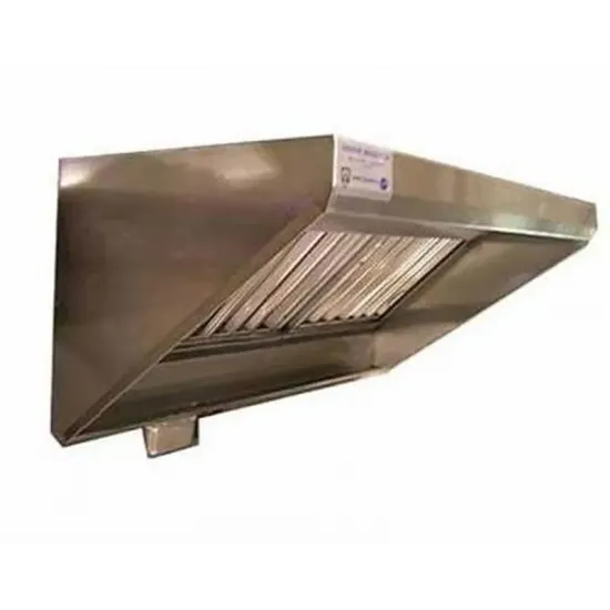 11ft All Stainless Concession Grease Hood - 4in Front 11ft All Stainless Concession Grease Hood - 4in Front