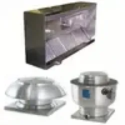 5ft ETL Listed Hood System w/ Make-Up Air & Exhaust Fans 5ft ETL Listed Hood System w/ Make-Up Air & Exhaust Fans