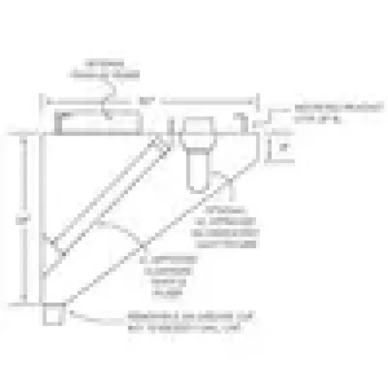 11ft All Stainless Concession Grease Hood - 4in Front 11ft All Stainless Concession Grease Hood - 4in Front