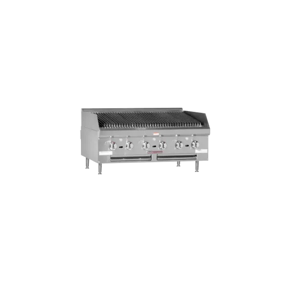 12" Heavy Duty Gas Charbroiler w/ Cast Iron Radiants